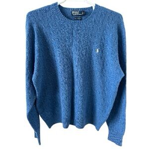 Polo Ralph Lauren Blue Lamb Wool Sweater